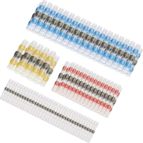 Kit de conectores de ajuste a presión, diseño impermeable, fácil instalación, 150 piezas. (1/2)