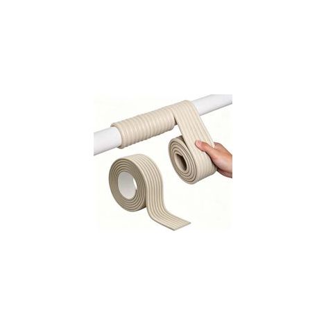 Manchon isolant pour tuyaux extérieurs 8cm x 2m - Protection antigel hiver (1/5)