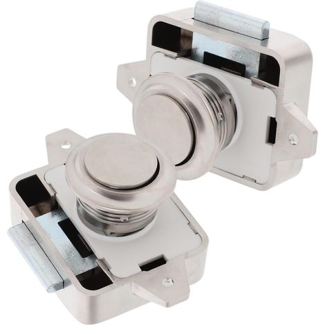 Uonlytech Lot de 2 verrous à bouton, car (1/5)