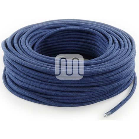 CAVO ELETTRICO TESSILE TONDO - JEANS 3MT MERLOTTI