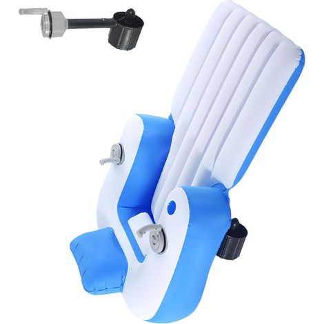 Flotteur de piscine électrique efficace avec construction en PVC robuste et chaise longue à manipulation simple (1/5)