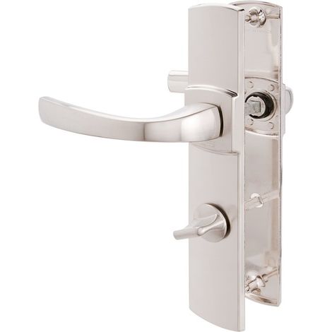 Poignée de porte intérieure - Muze - Vachette - Gris platine - Condamnation - 195 mm