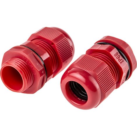 Presse-étoupe M20 en Nylon 66 pour câble de 10mm à 14mm, avec contre-écrous, IP68 ( Prix pour Paquet de 10 )