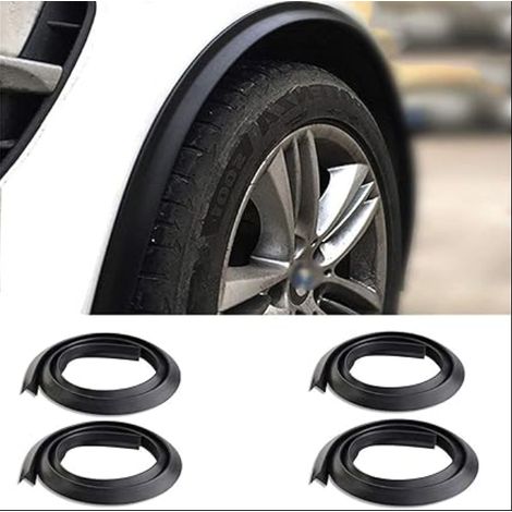 Garde-Boue Universel de 1,5m Extension de Roue de Voiture Fusées éclairantes Auto Bande de Garniture Sourcil Pneu pour Protecteur et Décoration