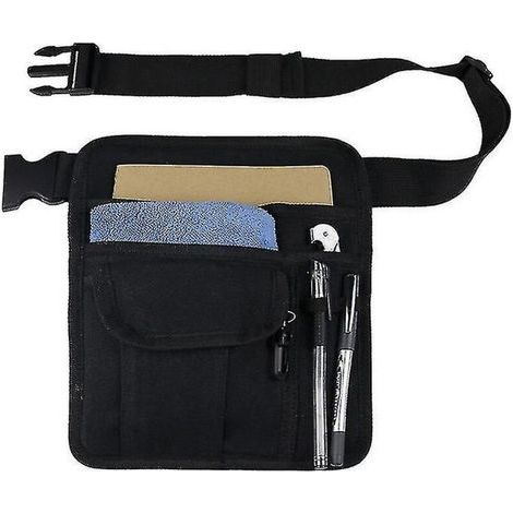 Grembiule da cameriere/cameriera – Marsupio multiuso, tasca portaoggetti, porta tablet, penne (1/5)