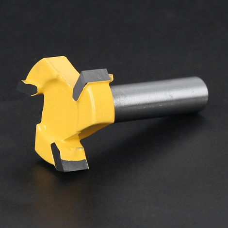 Fraise à rainurer en T à 3 lames, queue de 8 mm, accessoires pour le travail du bois, queue de 8 mm, 8 x 1/4 (1/5)