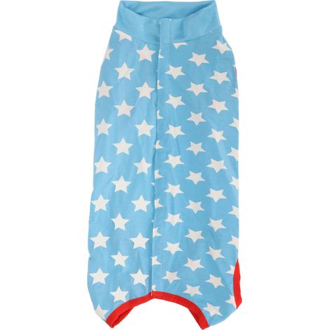 Combinaison De Récupération Pour Chien - Coton Doux Et Respirant - Protection Post-Chirurgicale Et Anti-Léchage - Taille S Motif Étoiles Bleues (1/5)