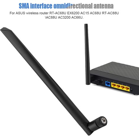 3 Pièces Antenne Routeur 6DBi Interface SMA pour ASUS RT-AC68U AC88U AC66U B1 (1/5)