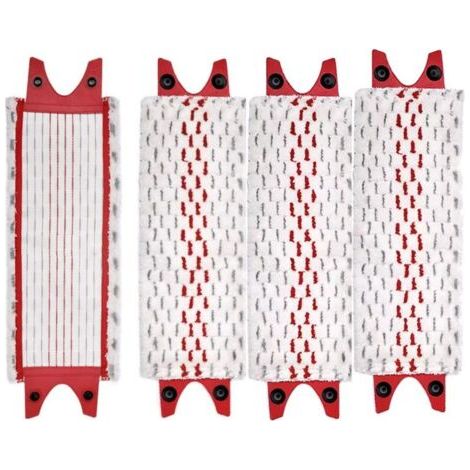 4pcs Compatible avec Vileda UltraMax/UltraMaT Poignée de rechange Tête de vadrouille plate Accessoires de chiffon de vadrouille