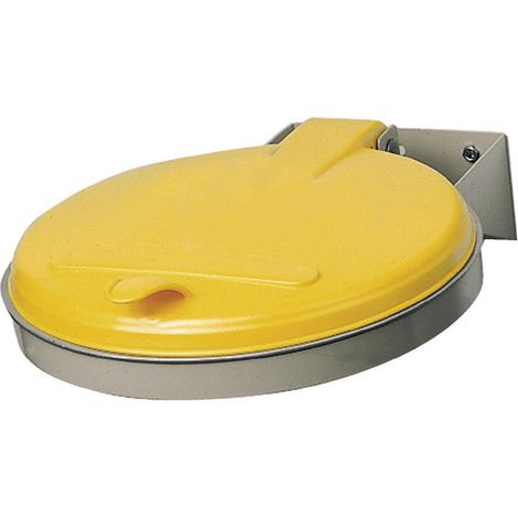 Cubo de basura A400xP510mm 120l tapa amarillo (KS) VAR