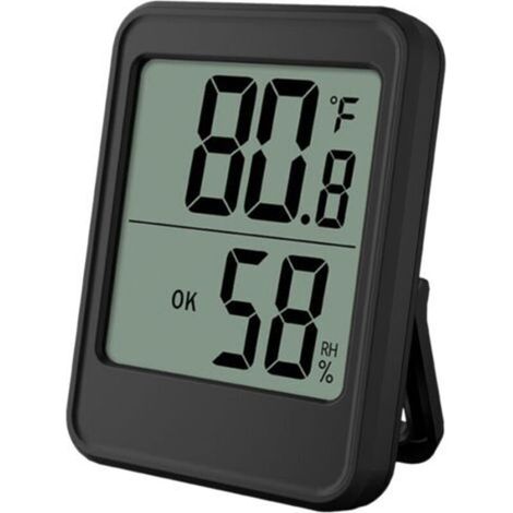 Indoor Hygrometer Large Screen Thermometer for Desktop, Magnetic Wall, Temperature and Humidity with Stand for Home, Greenhouse and Basement (1/5)