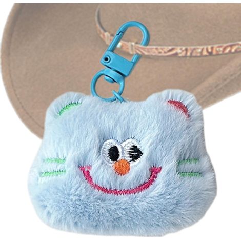 Jouet en peluche pour chat, mignon en peluche Ornements mignons Pendentif chat en peluche douce, pendentif, de dessin animé, ornements pour filles (1/5)