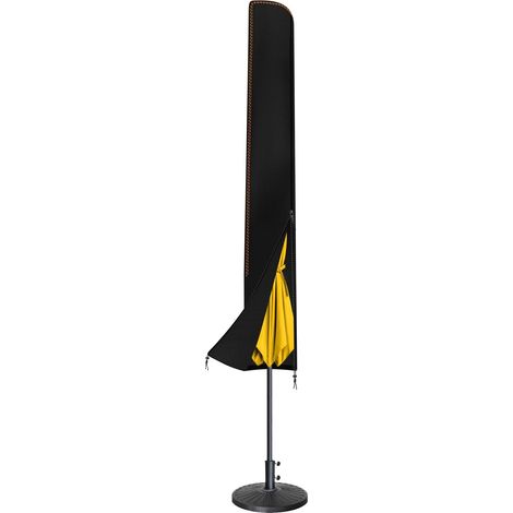 Housse de parasol en tissu Oxford 210D, imperméable, dimensions 190 x 30 x 50 cm, résistante aux UV et au vent, avec fermeture éclair pour une protection tout temps dans le jardin. (1/5)