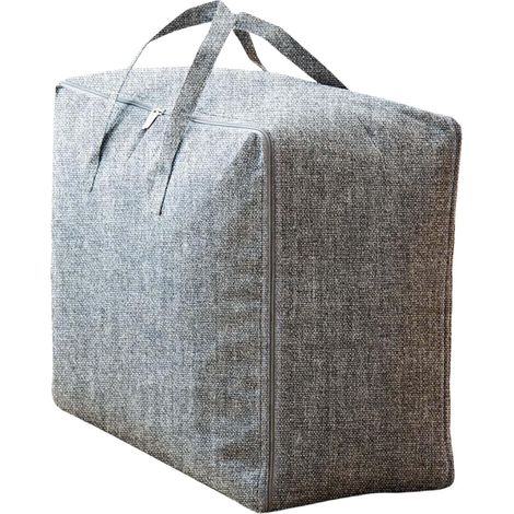 Sacs de rangement - Organisateur - Sacs de rangement - Imperméables et anti-poussière avec double fermeture éclair - Lot de 2 - Bleu - Idéal pour le rangement saisonnier et les déménagements (1/5)