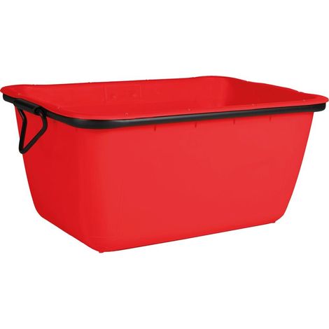 Mörtelkübel 200 l, rot, kranbar