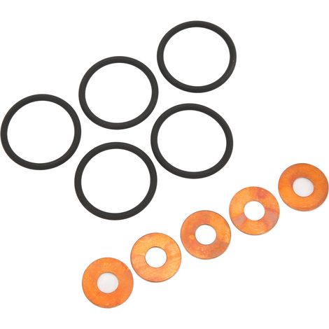 Jeu de 10 joints toriques et rondelles d'étanchéité pour injecteurs ERR6417, compatible Land Rover Defender TD5 1998-2006, remplacement haute qualité. (1/5)
