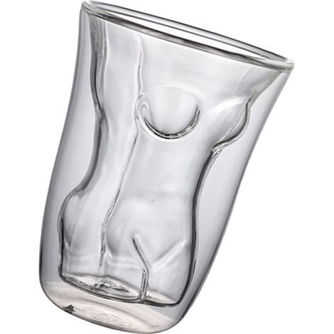 Corps de femme verre double paroi bière whisky shot verre pour fête bar rassemblement (1/5)
