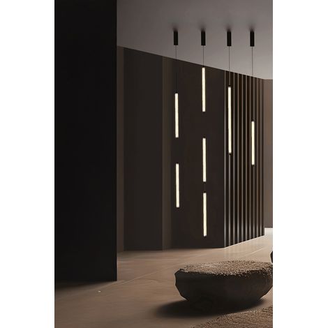 LUMINA 600 3L Sospensione nera incasso senza cornice 36W 2200K (1/2)