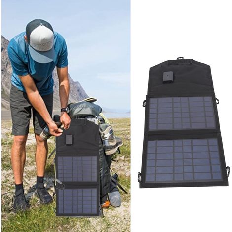Chargeur solaire portable 7 W 5 V, sac pliable solaire, chargeur de batterie externe pour téléphone portable (1/5)