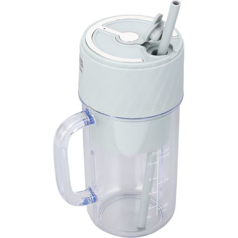 Blender portable multifonctionnel et efficace, rechargeable, avec 10 lames et gobelet doseur pour smoothies, sauces, jus, poudres protéinées et purées vertes. (1/5)