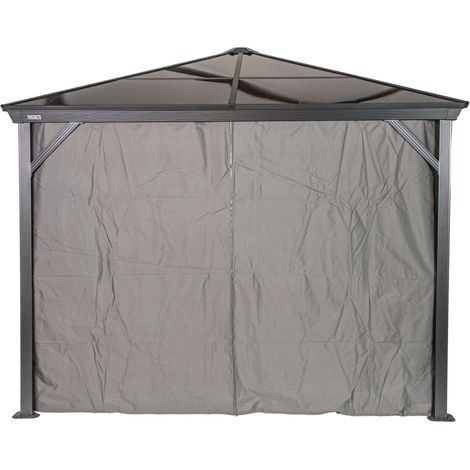 Sojag Vorhang-Set passend zu Verona 10x10, dunkelgrau, Polyester (1/5)
