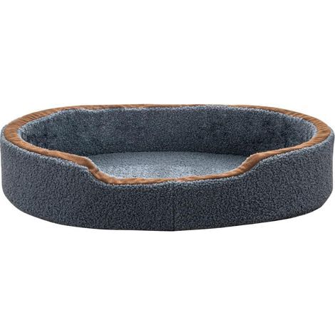 Katzen- und Hundebett, gemütlich, tragbar, für drinnen, blau (1/5)