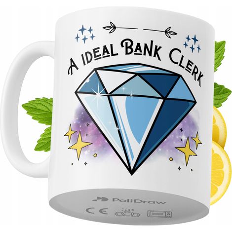 Lustige Kaffeetasse mit witzigem Textdesign für Bankangestellte – ideal für Geburtstage, Namenstage und Feiertage. Hochwertige Tasse für besondere Anlässe im Büro oder Homeoffice. Farbe: Weiß, 330 ml.