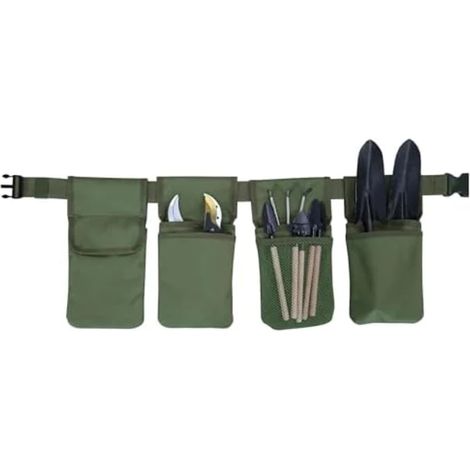 Sac à outils à 4 poches, réglable, pour le jardinage, la floriculture, la taille et les travaux manuels.-AquaForge (1/5)