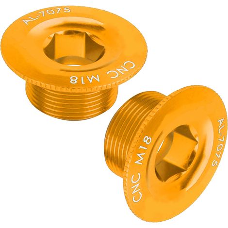 Bouchon de Manivelle M18 Étanche en Alliage d'Aluminium pour Pédalier Creux - 2 Pièces Antipoussière Prowheel (1/5)