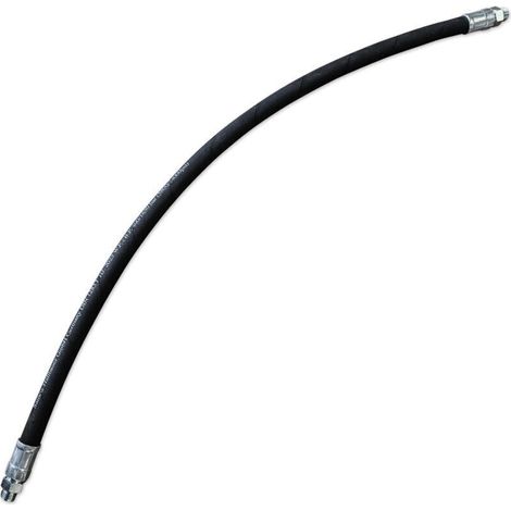 Flexible de graissage 500 mm – Caoutchouc armé – Pression max 400 bars – Filetage 10x100 pour outils motorisés (1/3)