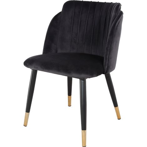 AUTRES Chaise tapissée avec un style contemporain - modèle 061 - noir (1/3)