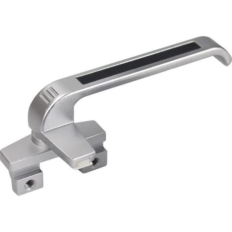 Gauche - Poignées de fenêtre en aluminium, poignées de fenêtre à guillotine pour mur-rideau, fenêtres à battants s\'ouvrant vers l\'extérieur (1/4)