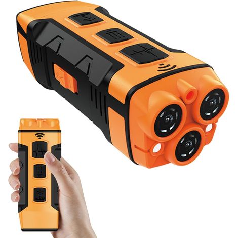 Dresseur Chien Ultrasons Anti-Aboiement Portable Lampe Torche Intégrée Correction Comportement Sans Douleur Longue Portée 15m (1/5)