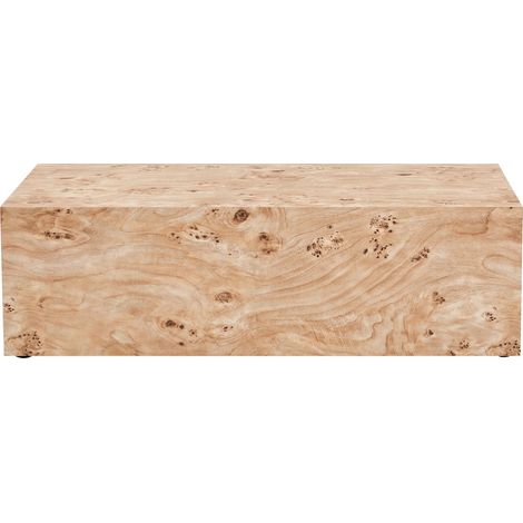 Tavolino da caffè minimalista effetto legno in MDF 90 x 50 x 30 cm (1/5)