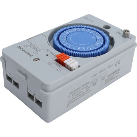 Minuterie mécanique automatique 24 heures à faible consommation pour chauffe-eau et éclairage public (220 V CA). (1/5)