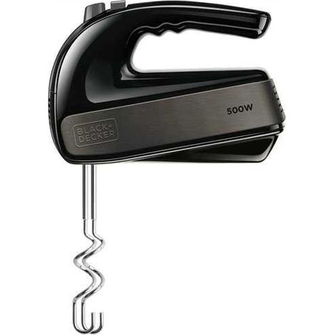 Black & Decker BXMX500E Handmixer schwarz Edelstahl