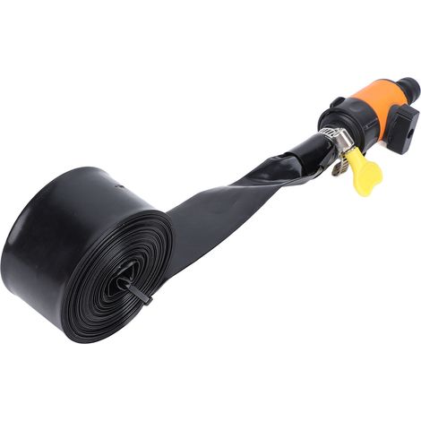 Arroseur de trampoline à pression d'eau réglable pour trampoline extérieur, pour enfants et adultes. Accessoires pour trampoline. Connecteur orange A. Longueur : 12 m / 39,4 pi (3 x 3 m). (1/5)