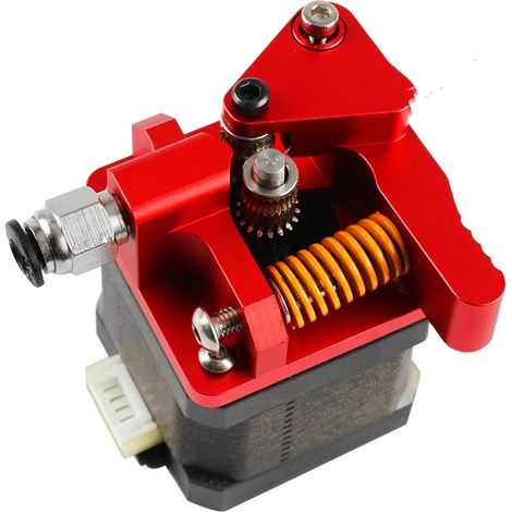 Extrudeuse à double engrenage, compatible avec les imprimantes 3D Creality Ender 3, CR 10, CR 10 Pro et CR 10S Tornado. Système d'entraînement en aluminium amélioré pour filament de 1,75 mm. (1/5)