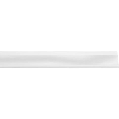Bande de bord de marche, matériau PVC de qualité supérieure, caractéristiques de sécurité améliorées, BLANC (1/2)