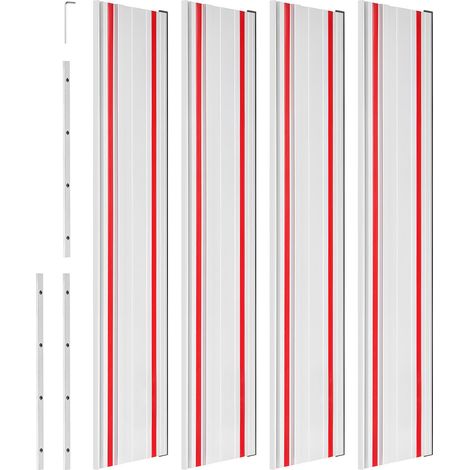 Rail de guidage pour scie sur rail, plage de coupe de 2794 mm, kit comprenant 4 rails de guidage en aluminium extrudé de 698,5 mm et 3 connecteurs, compatible avec les scies sur rail Makita, Festool e (1/5)