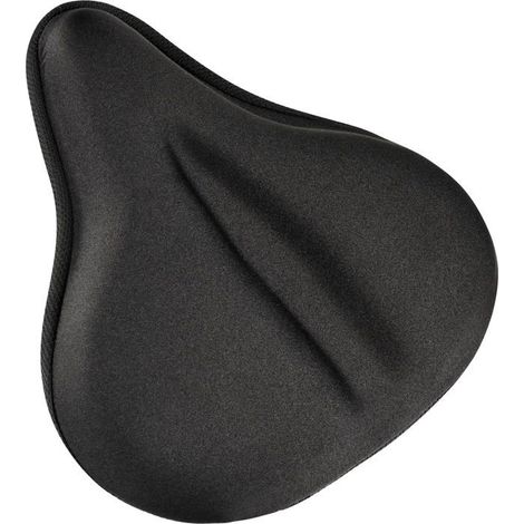 BelleRise - Coussin de selle pour vélo d'appartement - Housse de selle en gel 28 x 26 cm, confortable pour les femmes pratiquant le spinning (1/5)