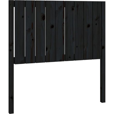 Maison Exclusive - Kopfteil Schwarz 95,5x4x100 cm Massivholz Kief