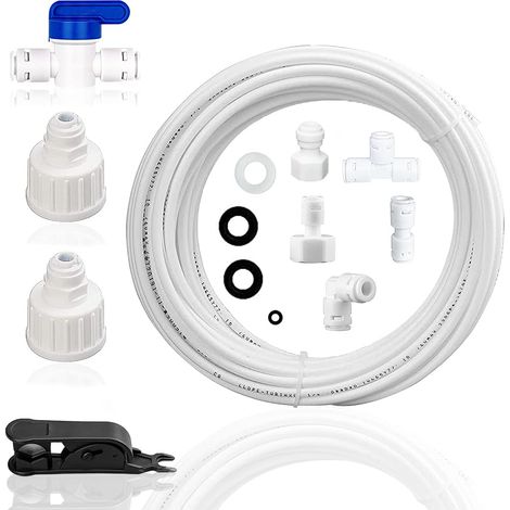Raccord Tuyau Eau Frigo Americain,Raccord De Connecteur Pour Réfrigérateur,Connecteur De Tuyau De Réfrigérateur,Tuyau D'alimentation En Eau (1/5)