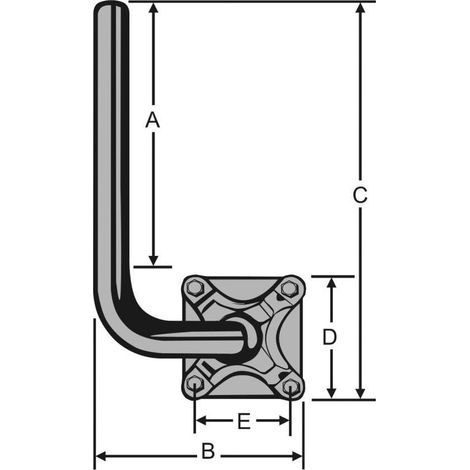 Wandhalterung Kathrein ZAS 63 robustes Stahl 50 cm (1/5)