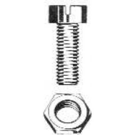 ORECA - 15 VITI PER METALLO TESTA CILINDRICA CON DADO ESAGONALE - 3.0X20MM