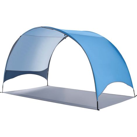Mophorn Tenda da Spiaggia Pop Up per 4 Persone Portatile con Borsa per il Trasporto e Picchetti, Ombrellone Leggero e Compatto per Campeggio, Pesca, Picnic e Vacanze al Mare (1/5)