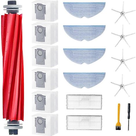 Filtre pour aspirateur brosse pour aspirateur Filtre de brosse pour aspirateur filtre de Roborock S7 MaxV Ultra/ S7 Pro Ultra/ S7 Max Ultra Robot Aspirateur Main Side Brosse HEPA Filtre Serpillière Du (1/5)