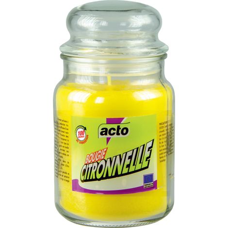 Bougie Citronnelle Grand Modèle 500g - Intérieur & Extérieur (1/5)