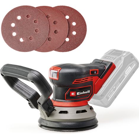 Einhell Professional Ponceuse excentrique sans fil TP-RS 18/32 Li BL-Solo PXC (18 V, Brushless, semelle 125 mm, papier abrasif inclus) Livré sans batterie ni chargeur (1/5)
