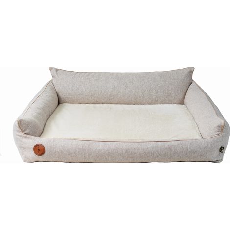 Rocky Orthopädisches Bett, beige, Größe L – 97 cm x 86 cm (1/5)
